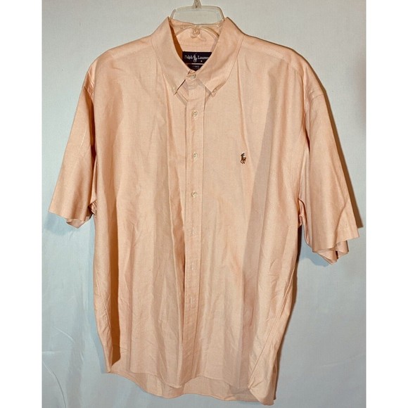 Ralph Lauren Other - Ralph Lauren Mens Blake Casual Shirt XL Orange Short Sleeves Button Down